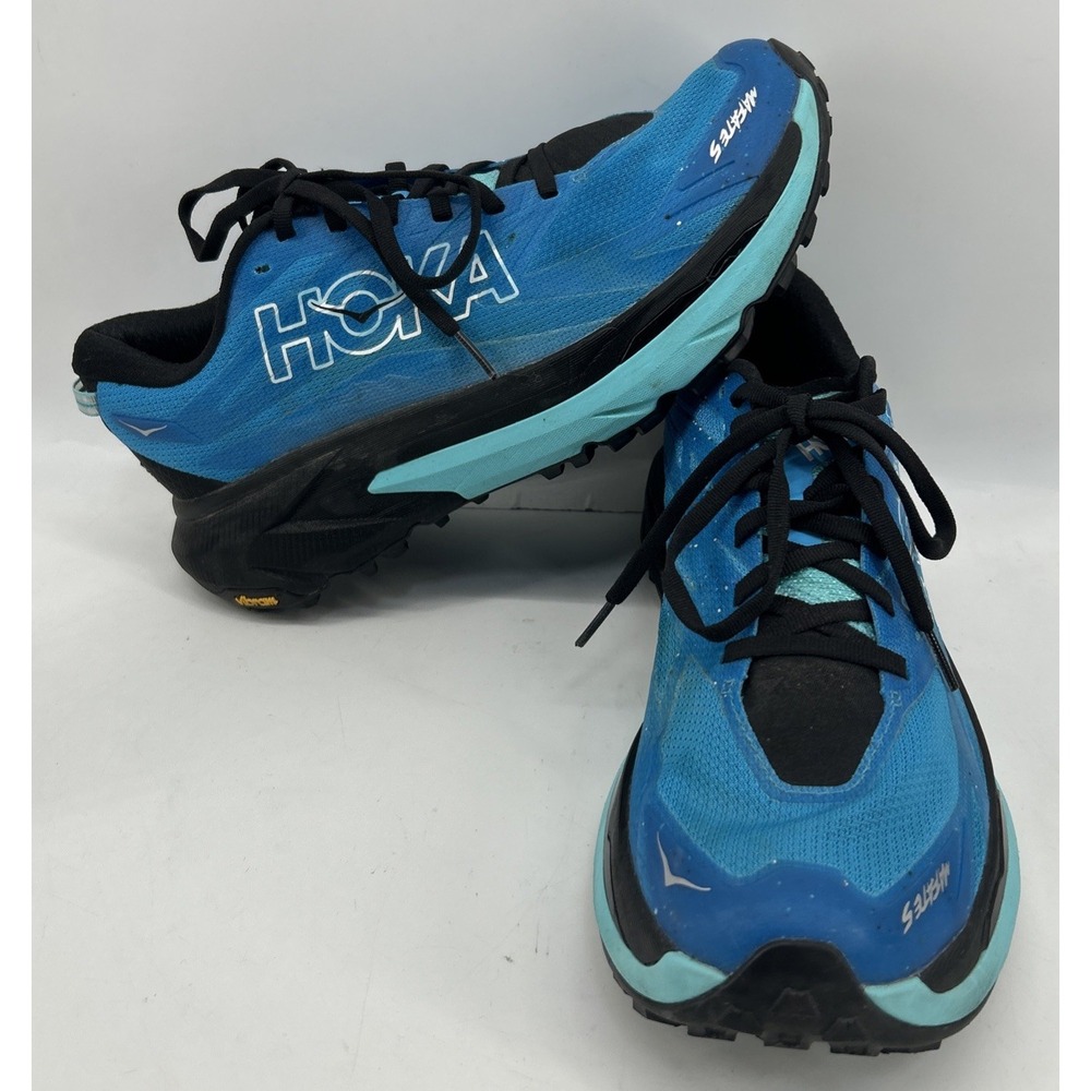 Hoka Mafate 5 Trail Running Sneakers Skyward Blue Men's Size 10.5D